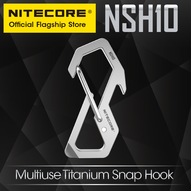 Edc Carry Kit - NITECORE NSH10 Многофункциональный титановый карабин 3-в-1