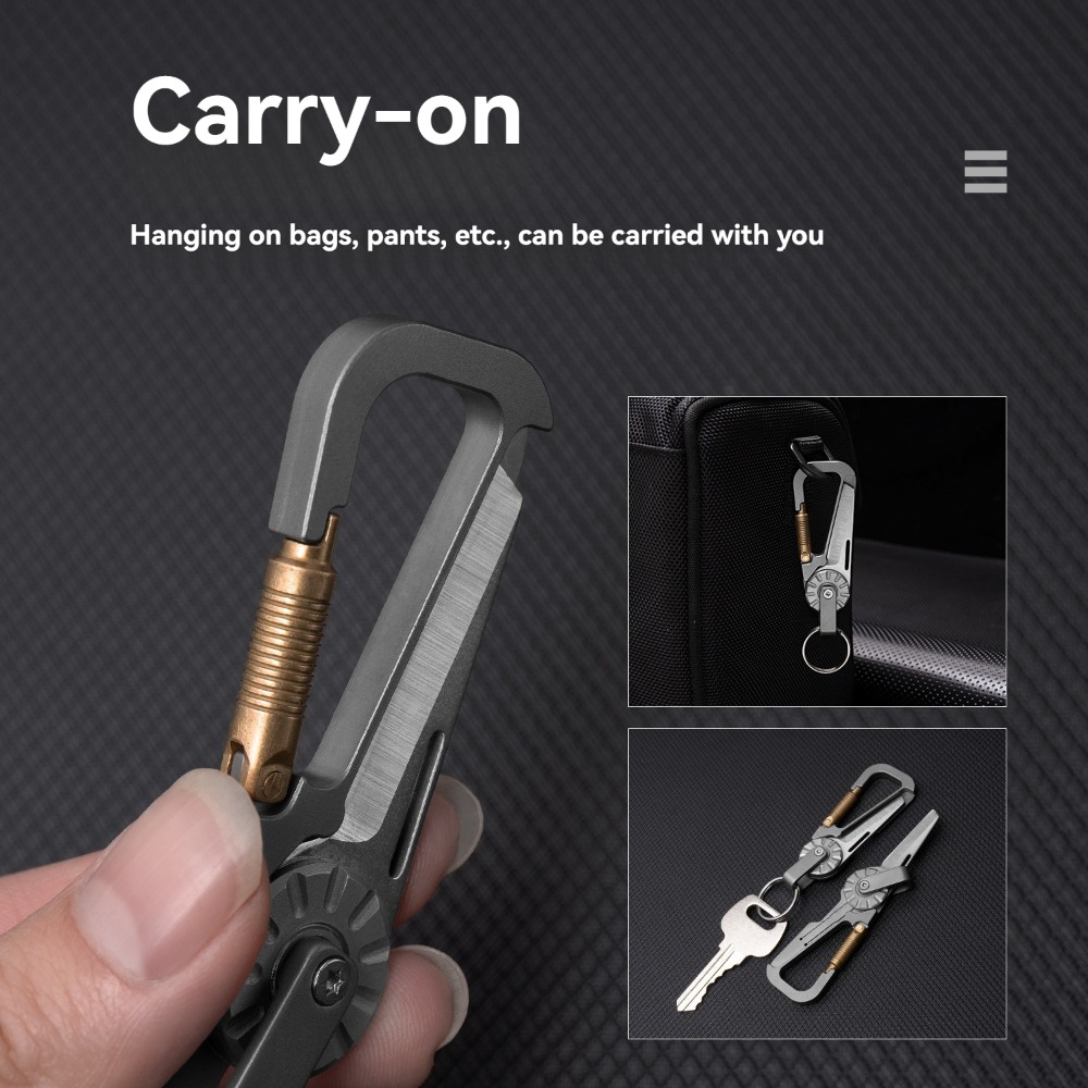 Новый мини-брелок из титановог – обзор и цена Edc Car Carry