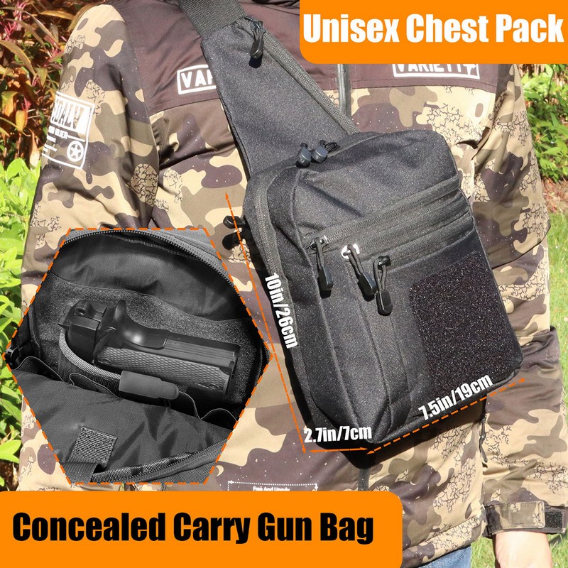 Новая тактическая нагрудная су – обзор и цена Edc Concealed Carry Backpack